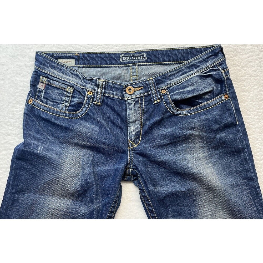 Big Star Jeans Womens 35Wx31L Casey Straight Leg Stretch Slouchy Western Rodeo